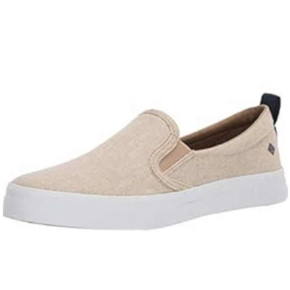 Sperry Champagne Gold Sparkle Slip On Sneakers
